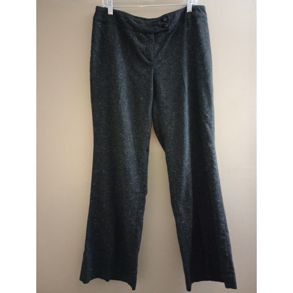 J. Jill Dark Grey Tweed Dress Pants Mid Rise Size 12
